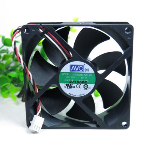 Original AVC DS09225S12H Cooling Fan 12V 0.41A 4.92W 3wires DS09225S12H Fans